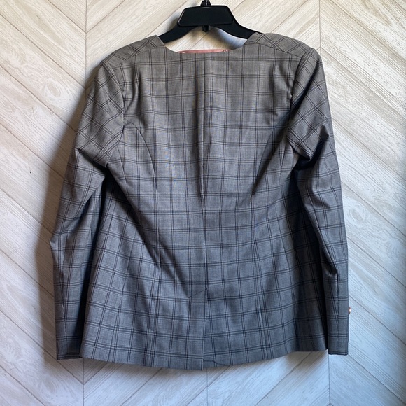 NEW Ted Baker Rista blazer 2, US 6 collarless check print - Picture 8 of 8